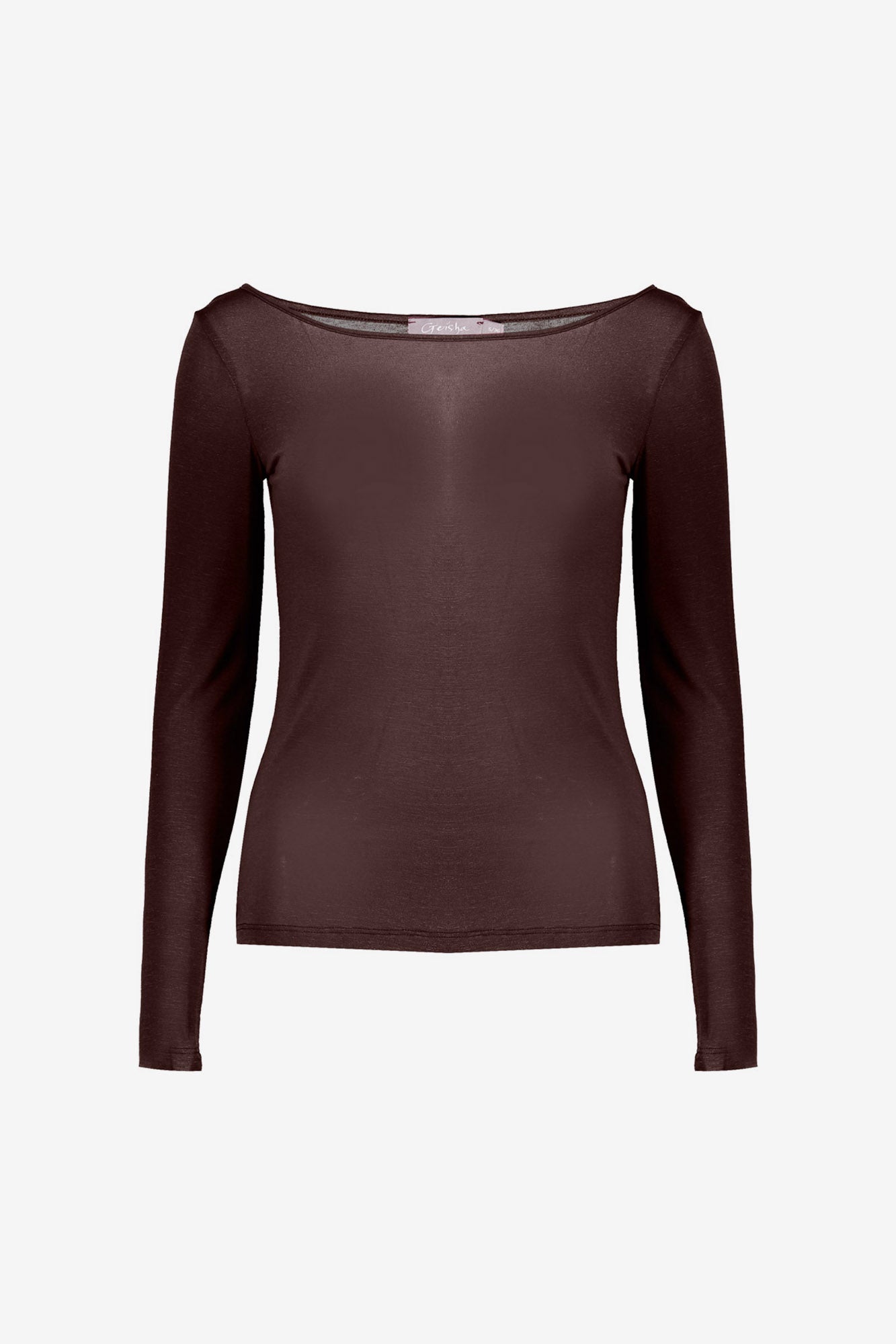 Geisha lichtgebreide cashmere trui bruin