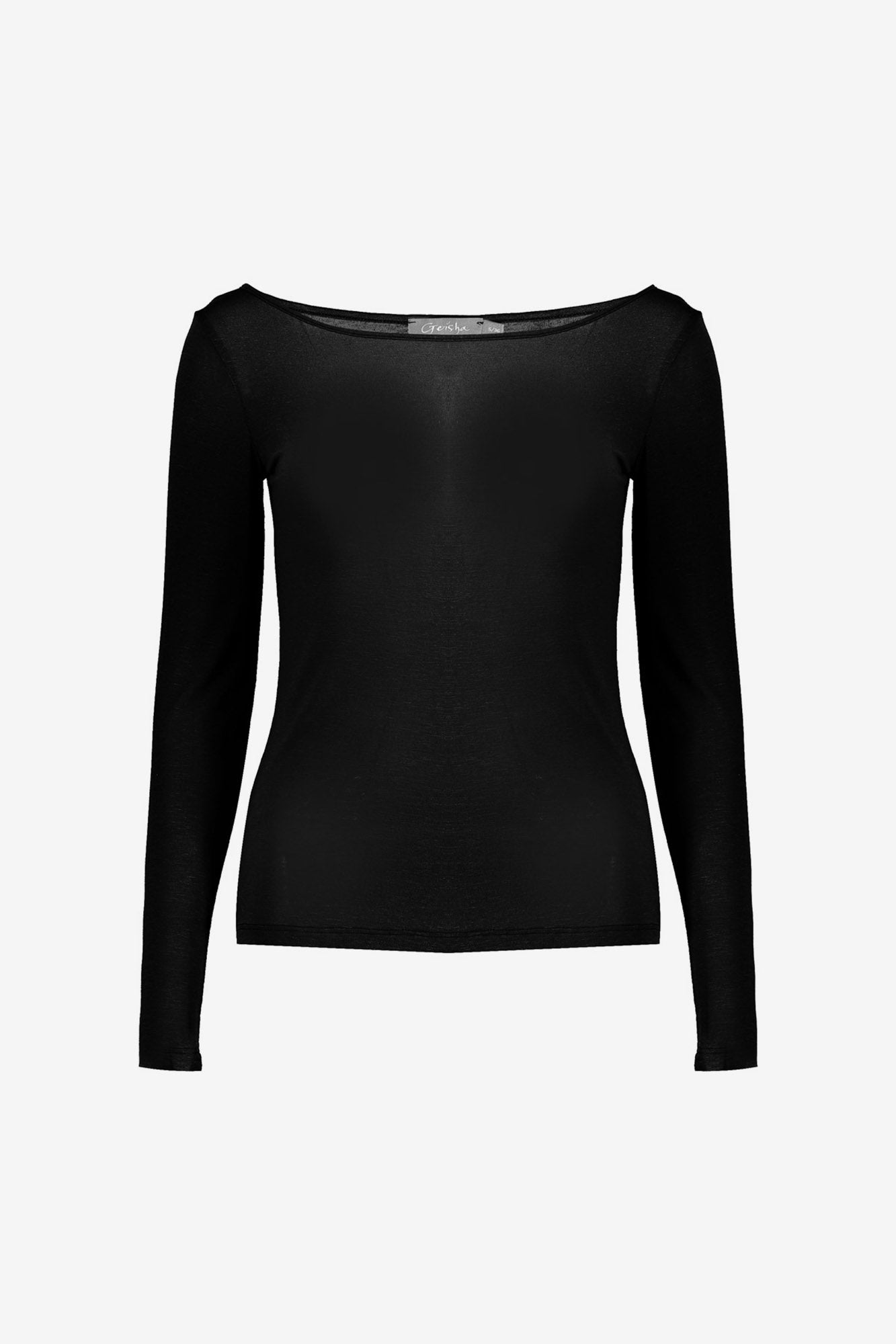 Geisha lichtgebreide cashmere trui zwart