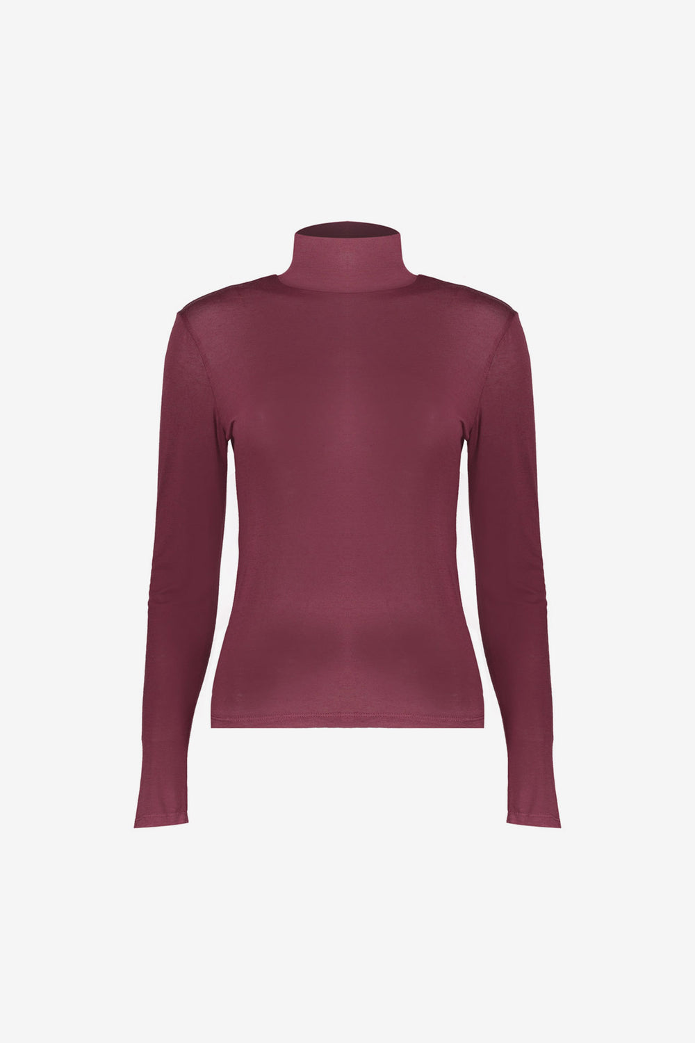 Cashmere turtle neck top bordeaux